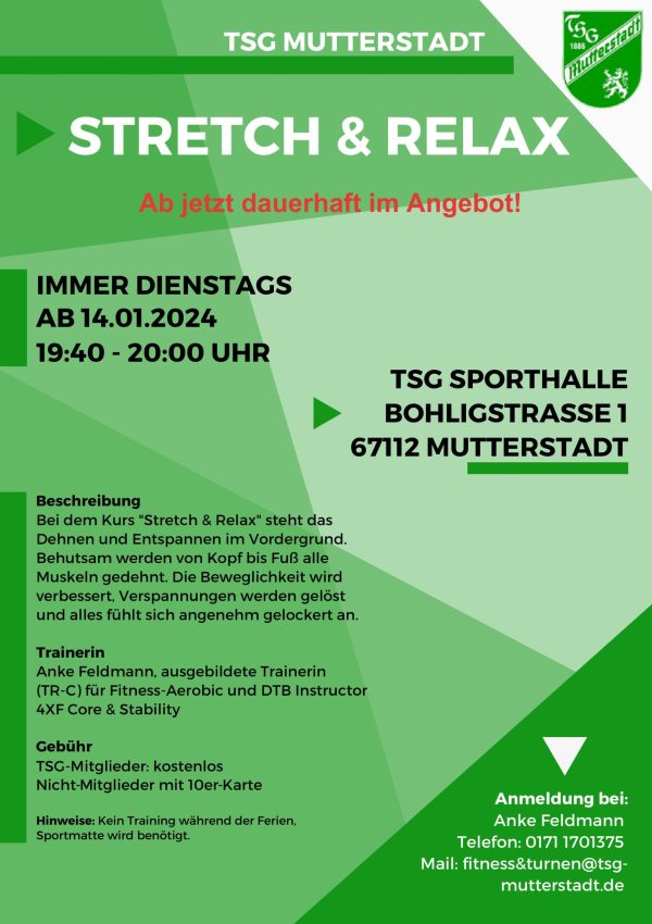 TSG Stretch & Relax Januar 2025